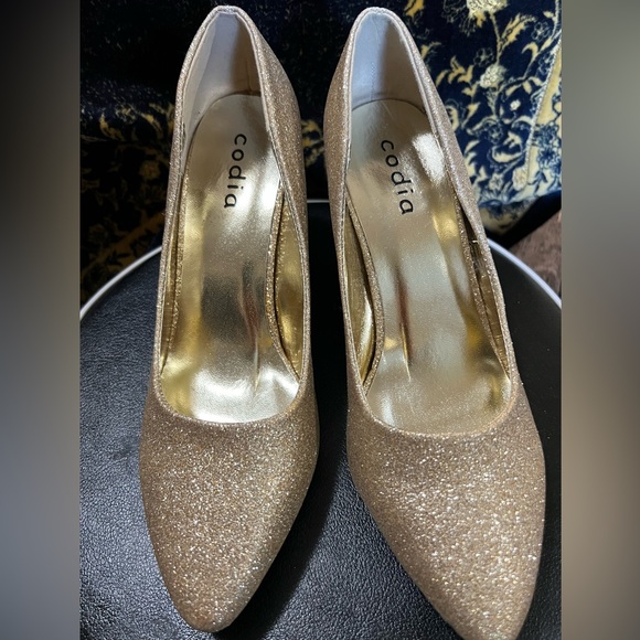 Codia gold sparkle heel - Picture 3 of 6